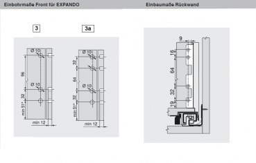 blum LEGRABOX pure Zarge C=176,8mm, NL=550 mm, seidenweiß matt