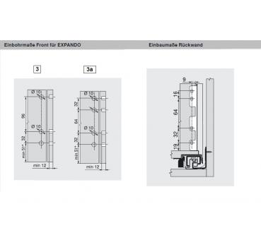 blum LEGRABOX pure Zarge C=176,8mm, NL=400 mm, polarsilber matt