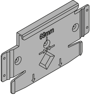 SERVO-DRIVE flex Montageplatte für Kühl-, Gefrier- und Geschirrspülgeräte