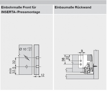 TANDEMBOX antaro Zarge N=68mm, NL=450 mm, seidenweiß, 378N4502SA