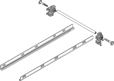 TANDEMBOX Seitenstabilisierung - nach oben gebaut, NL=550mm, Vollauszug, Schubkasten/Frontauszug ZST.550BA