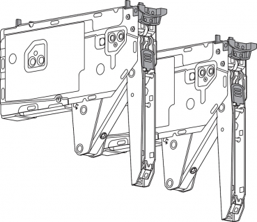 AVENTOS HK top Hochklappe, Kraftspeicher, LF=1730-5200 (bei 2 Stück), für SERVO-DRIVE geeignet, Schrauben, 22K2700