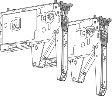 AVENTOS HK top Hochklappe, Kraftspeicher, LF=420-1610 (bei 2 Stück), für TIP-ON, Schrauben, 22K2300T