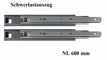 Set Kugelvollauszug Teleskopauszug Schwerlastauszug bis 115 kg  600mm