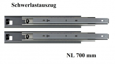 Set Kugelvollauszug Teleskopauszug Schwerlastauszug bis 115 kg  700mm