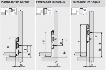 Seitenstabilisierung METABOX plus 550 mm