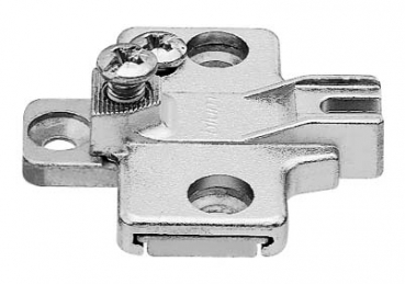 MODUL Montageplatte, kreuz, 0 mm, Zink, Spax-Schrauben, HV: 2-teilig