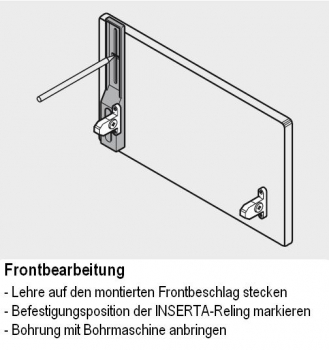 Anreißlehre für Reling TANDEMBOX, METABOX