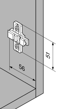 CLIP Montageplatte, 3 mm, Zink, vormontierte Systemschrauben, HV: Langloch