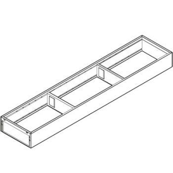 AMBIA-LINE Rahmen, für LEGRABOX/MERIVOBOX Schubkasten, Stahl, NL=600 mm, Breite=100 mm, ZC7S600RS1