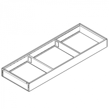 AMBIA-LINE Rahmen, für LEGRABOX/MERIVOBOX Schubkasten, Stahl, NL=600 mm, Breite=200 mm, ZC7S600RS2