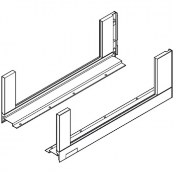 blum LEGRABOX free Zarge C=177mm, NL=350-650 mm, Inox, inkl. Boxcover 