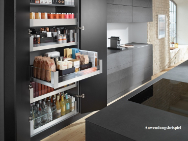 LEGRABOX free Set Glaseinschubelement - seitlich li/re, Höhe 138mm, NL=350-650mm, Klarglas