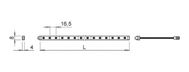 FlexyLED CR, warm Licht (cw/ww), 500mm, 2,4W/12V