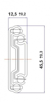Set Teleskopauszug SOFTCLOSING  300mm, 20mm Softeinzug