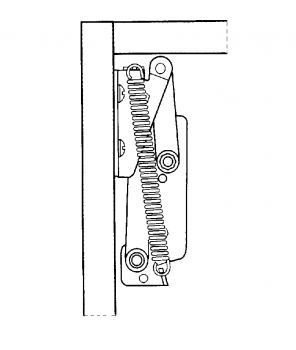 Klappenbeschlag Klappenhalter links/rechts