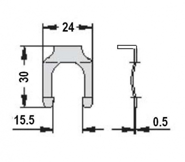 Stahlklammer für Metallmöbel