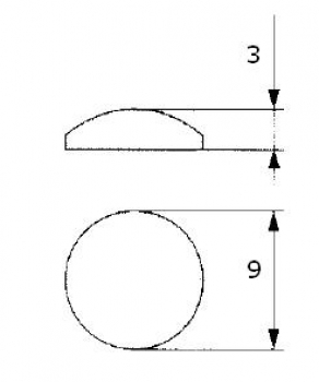 100 Stück Klebepuffer transparent selbstklebend zur Geräuschdämpfung 9x3mm