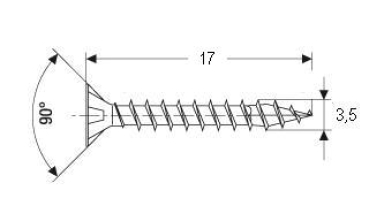 SPAX Senkkopf-Z Kreuz 3,5x17 verzinkt 1000 Stück