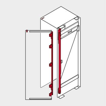 REVEGO uno, Scharnierträger Set, für Pockethöhe 2257–2406 mm, rechts