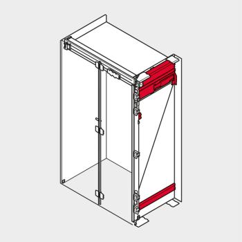 REVEGO duo, Pocketschiene Set, NL=750 mm, rechts