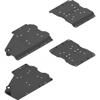 REVEGO duo, Pocketverbinder-Set für Anw. ohne Sockel für Pocketseitendicke 18-19 mm, rechts, schwarz