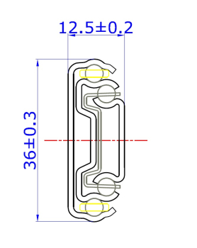 Set Kugelvollauszug Teleskopauszug 30 kg 300mm mit Softclosing