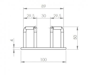 GLASHALTER FÜR DIE KÜCHE, BAR CHROM