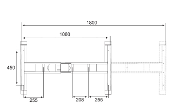 E-more Steh-Sitz Tischgestell, silber RAL 9006, 610-1270mm, 2 Motoren, 3-stufig, Handsteuerung mit USB-Anschlusst, 4 Memory