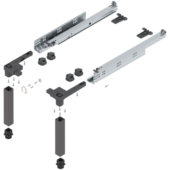 SPACE STEP Set, Kunststoff / Stahl, NL=460 mm