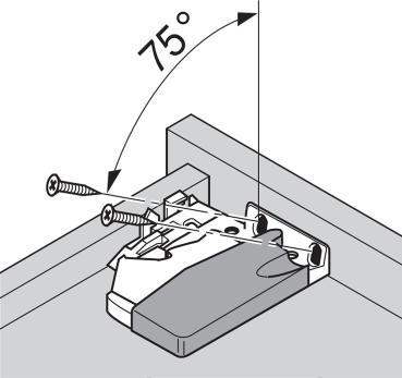 TANDEM plus TIP-ON Vollauszug, Führung, 30 kg, NL=250 mm, ohne Kupplung, links/rechts
