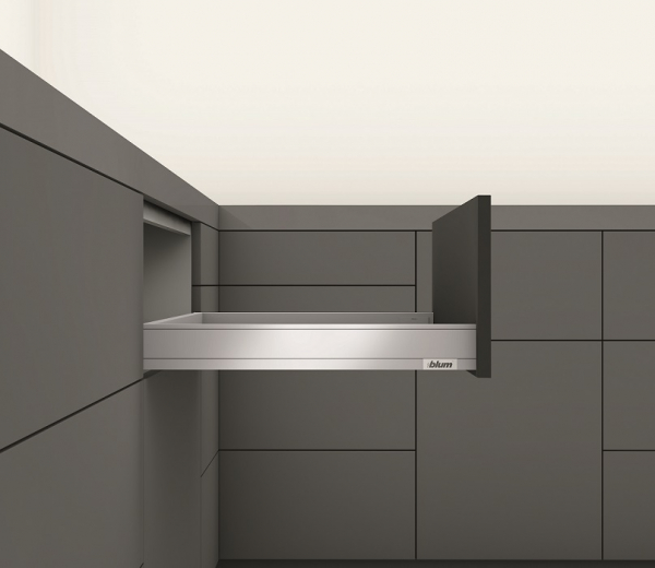 blum LEGRABOX pure  Zarge N=66,3mm,  NL=550 mm, polarsilber matt