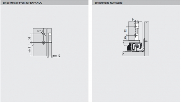 blum LEGRABOX pure Zarge M=90,3mm, NL=400 mm, oriongrau matt