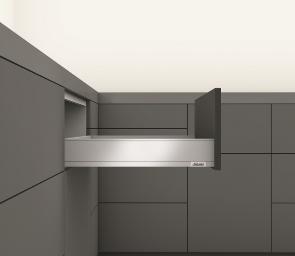 blum LEGRABOX pure Zarge M=90,3mm, NL=450 mm, oriongrau matt