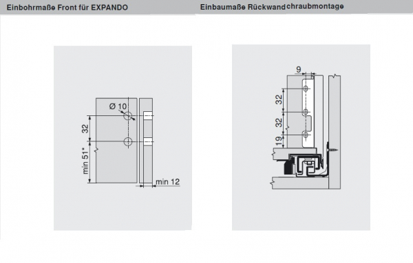 blum LEGRABOX pure Zarge K=128,3mm, NL=500 mm, seidenweiß matt