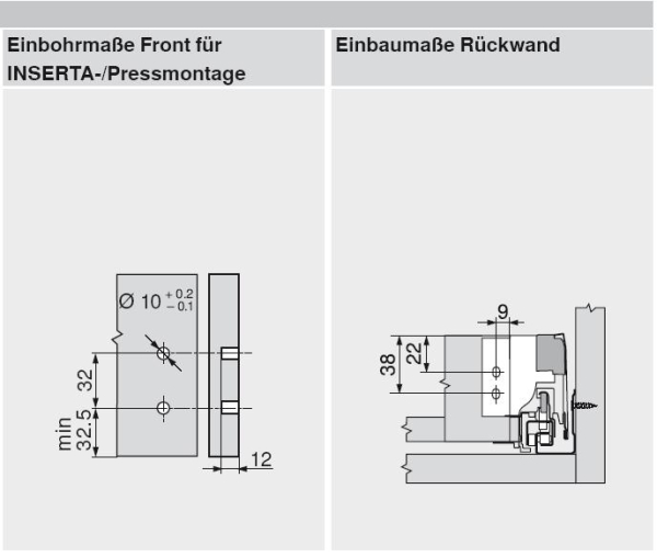 TANDEMBOX antaro Zarge N=68mm, NL=500mm, RAL 9006 weißaluminium, 378N5002SA