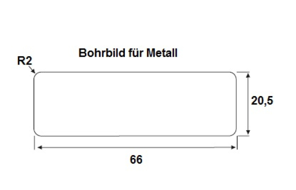 KICCO S Halteplatte für Metallmöbel