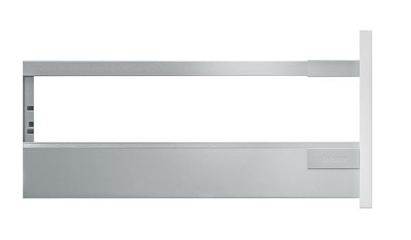 TANDEMBOX antaro Längsreling, RAL 9006 weißaluminium, NL=300mm, links/rechts, ZRG.237RSIC