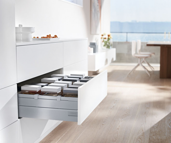 TANDEMBOX antaro Einschubelement seitlich, Höhe C, NL=650mm, Aluminium RAL 9006 weißaluminium, 1 Stück, Z37A617C