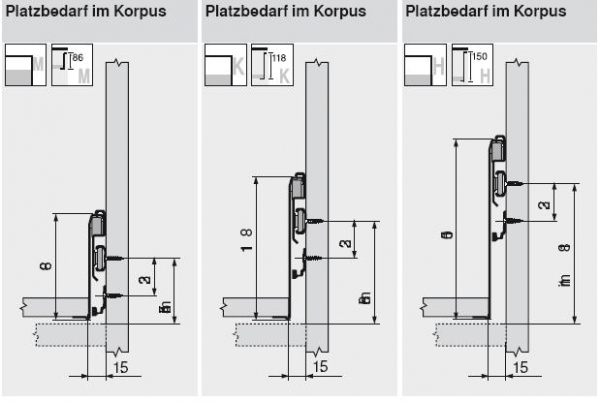 Seitenstabilisierung METABOX plus 550 mm