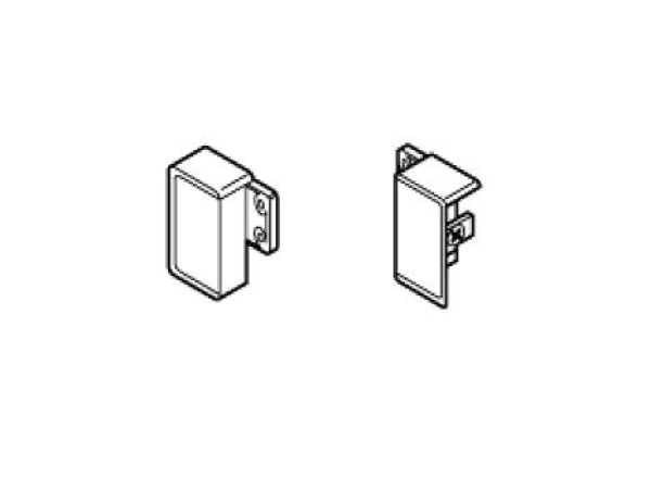 Frontbefestigung links/rechts für Innenschubkasten für blum METABOX Höhe N = 54 mm