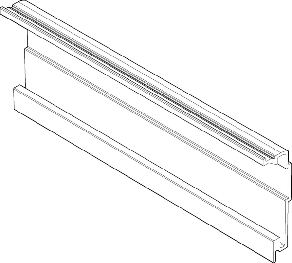 SERVO-DRIVE Trägerprofil horizontal, zum Ablängen, Länge=1143mm, Z10T1143B