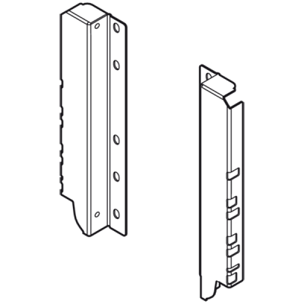 TANDEMBOX antaro Holzrückwandhalter, Höhe D=224 mm, seidenweiß, Z30D000SL