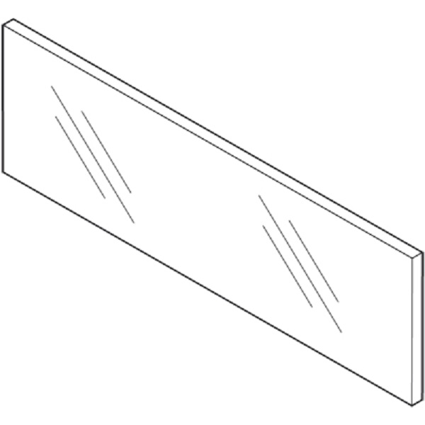 LEGRABOX Glaseinschubelement - vorne, Höhe 70mm, KB=600-1200mm, Glas klar, für LEGRABOX pure/free