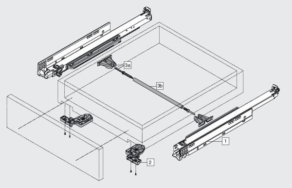 LEGRABOX und Movento TIP-ON-Synchronisierung, Ritzel-Set