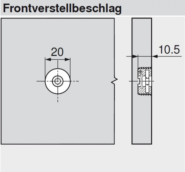 Frontverstellbeschlag