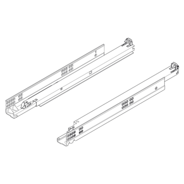 TANDEM plus Vollauszug, 50 kg, NL=580 mm mit Kupplungen, für TIP-ON