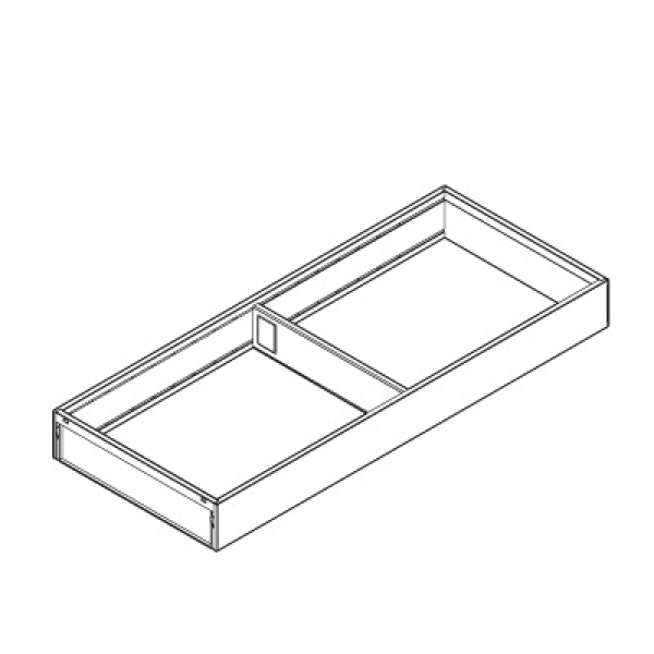 AMBIA-LINE Rahmen, für LEGRABOX/MERIVOBOX Schubkasten, Stahl, NL=450 mm, Breite=200 mm, ZC7S450RS2