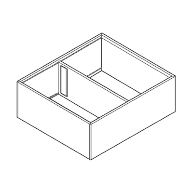 AMBIA-LINE Rahmen für Frontauszug LEGRABOX/MERIVOBOX, Stahl, ab NL=270 mm, Breite=242 mm