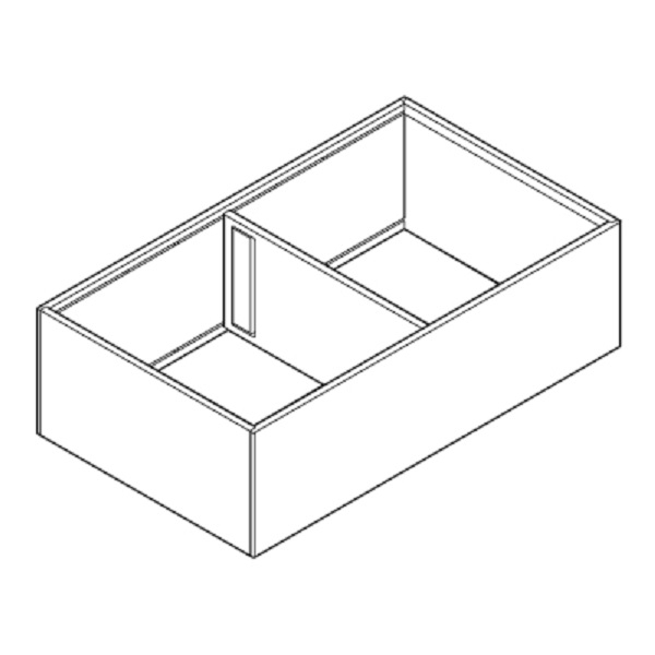 AMBIA-LINE Rahmen für Frontauszug LEGRABOX/MERIVOBOX, Stahl, ab NL=400 mm, Breite=218 mm